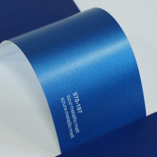 Автовинил Oracal 970-197 azur metallic matt; azure metallic matt - лазурь, металлик матовый