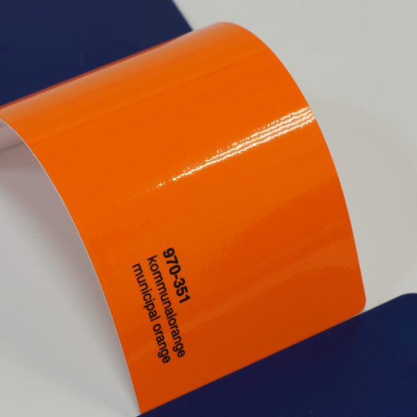 Автовинил Oracal 970-351 kommunalorange municipal orange муниципальный оранжевый, глянец