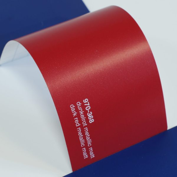 Автовинил Oracal 970-368 dunkelrot metallic matt; dark red metallic matt - темно-красный, матовый