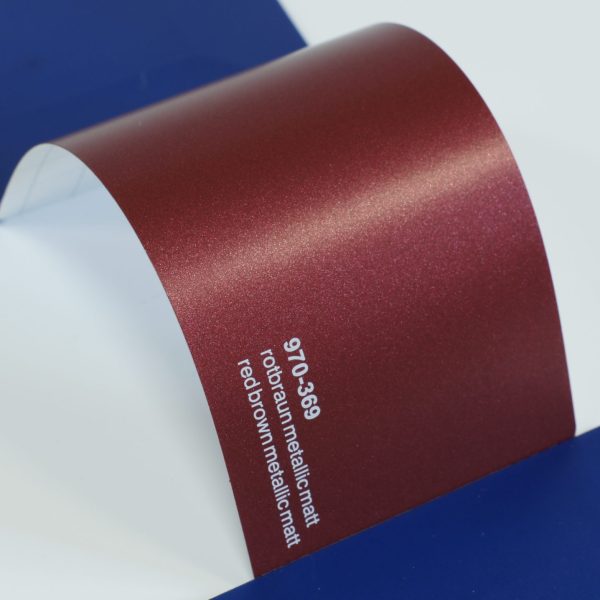 Автовинил Oracal 970-369 rotbraun metallic matt ; red brown metallic matt - коричнево-красный, матовый