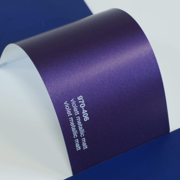 Автовинил Oracal 970-406 violett metallic matt; violet metallic matt - фиолетовый, металлик матовый