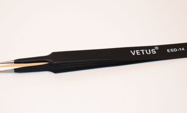 Пинцет металлический Vetus ESD - 14 (110mm)