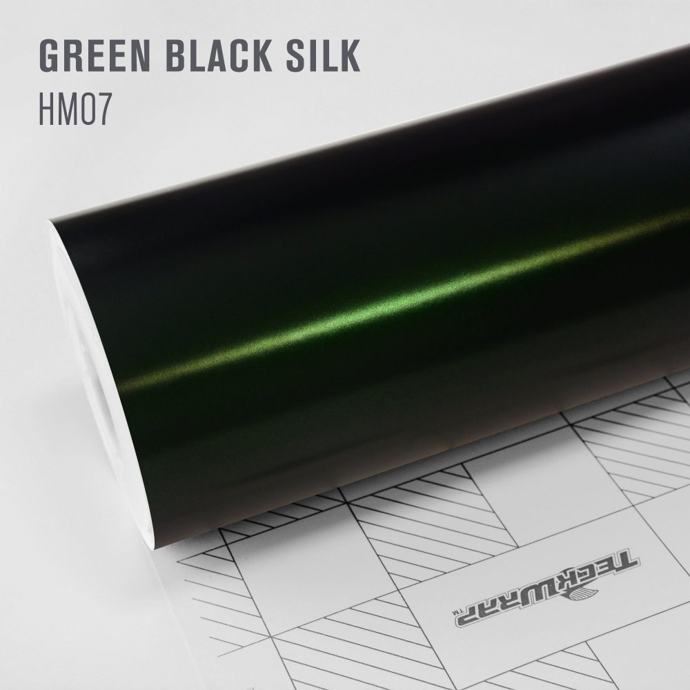 Автовинил TeckWrap HM07 Green Black Silk