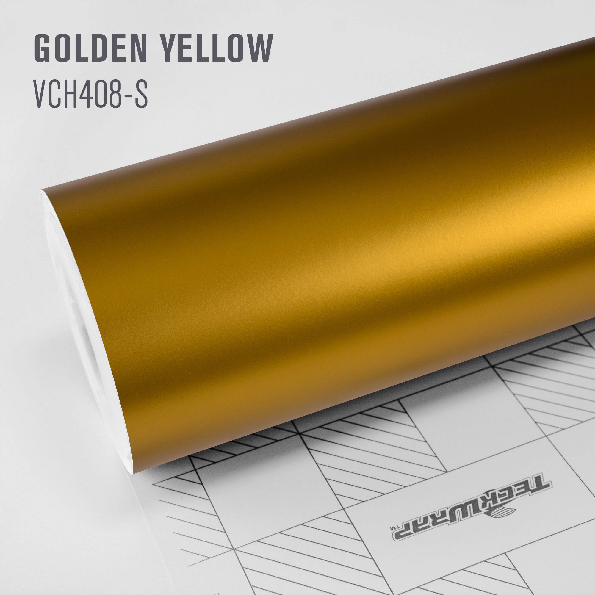 Автовинил TeckWrap VCH408N Golden Yellow