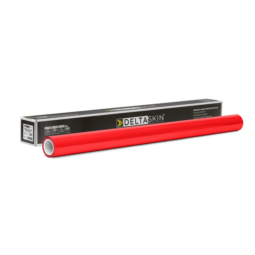 Антигравийная пленка DELTASKIN® HYBRID CANDY RED PPF TOP TPH 1,52м х 17.5м