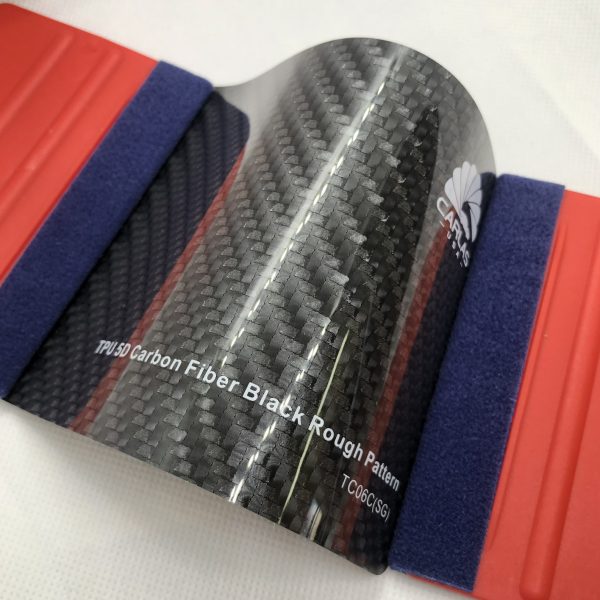 Carlas TPUTC06C Carbon 5D Fiber Black Rough Pattern