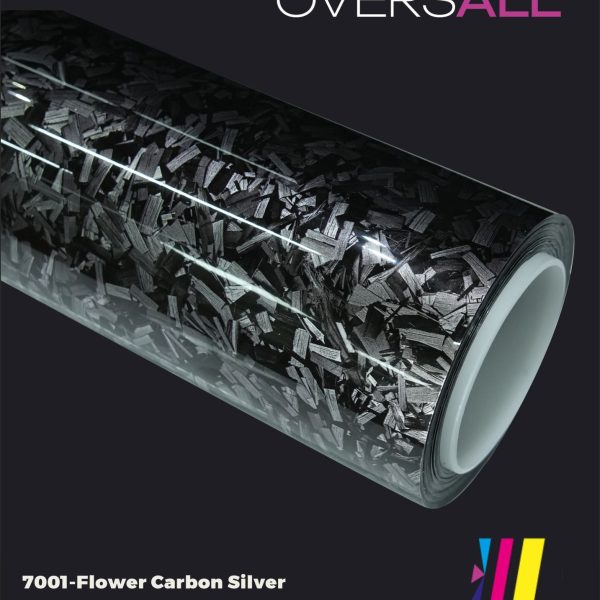 OVERSALL Color PPF - TPU7001 Flower Carbon Silver