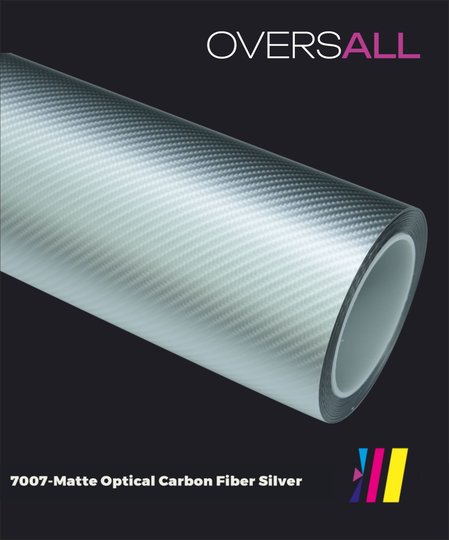 OVERSALL Color PPF - TPU7007 Matte Optical Carbon Fiber Silver