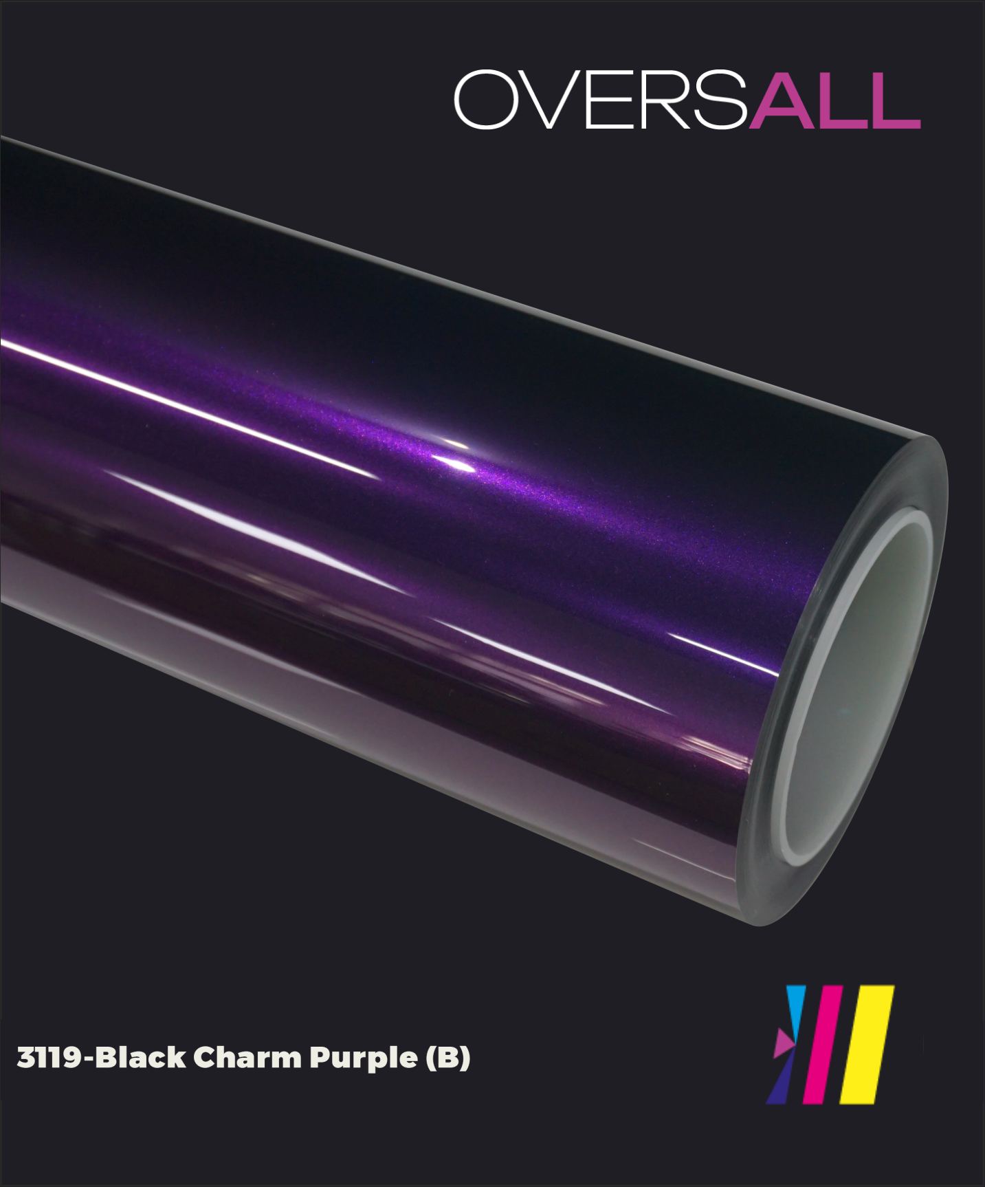 OVERSALL Color PPF - TPU3119 Bright Black Charm Purple
