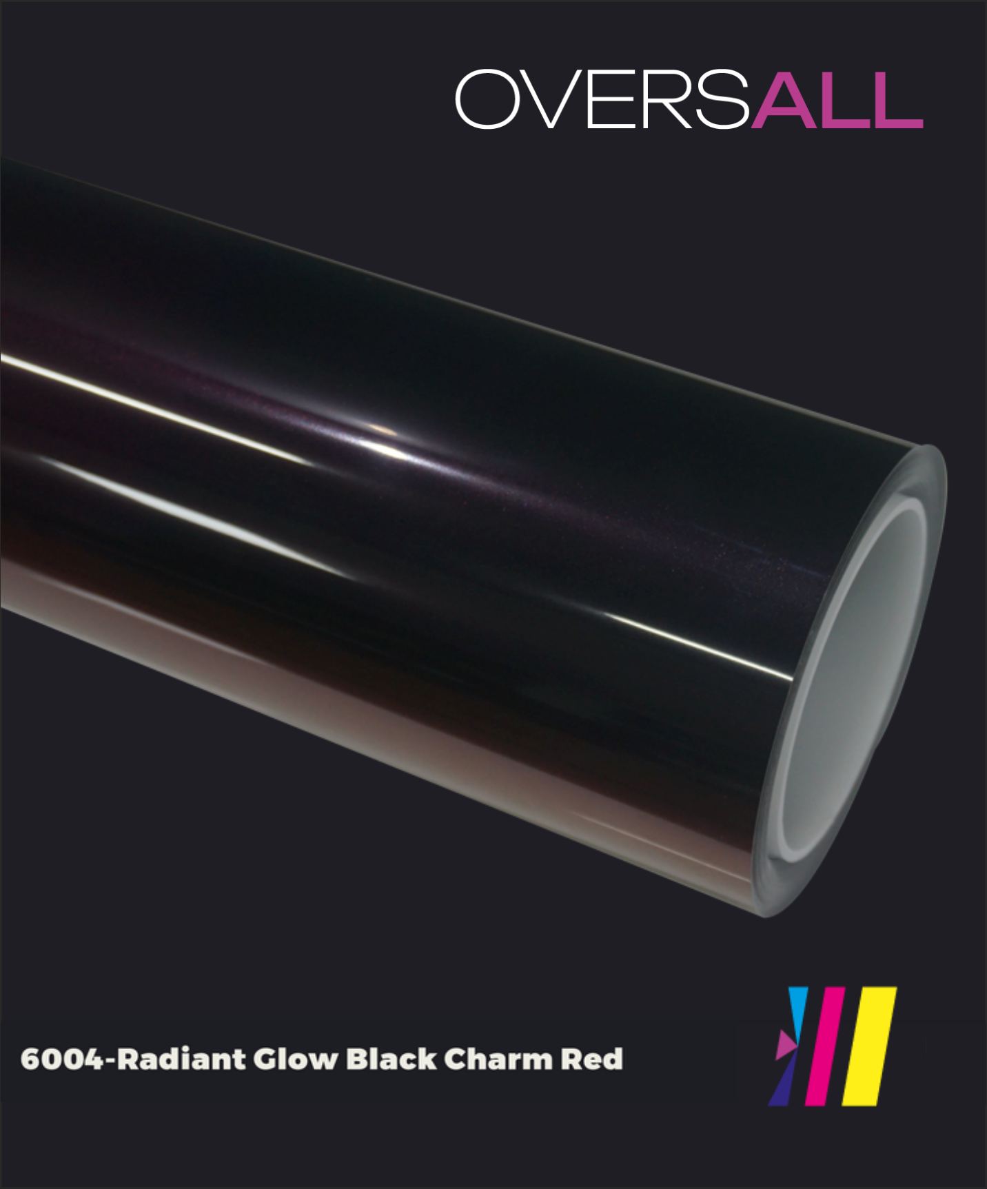 OVERSALL Color PPF -TPU6004 Flowing Black Charming Red
