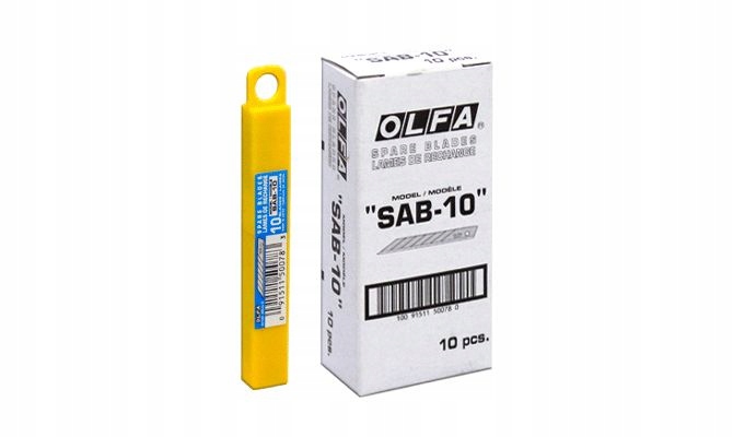 Лезвия OLFA Олфа SAB-10, 10 штук