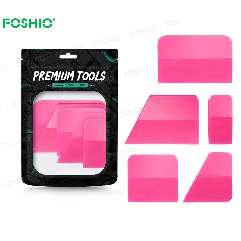 Набор ракелей PPF Pink Squeegees Set, Набор из 5шт.